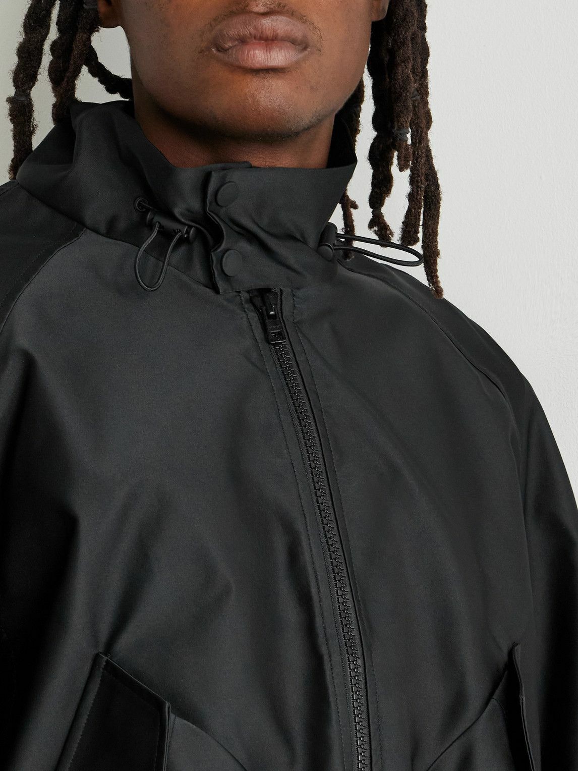 Simone Rocha - Duchess Satin Harrington Jacket - Black