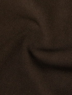 TOM FORD - Slim-Fit Garment-Dyed Cotton-Piqué Polo Shirt - Brown