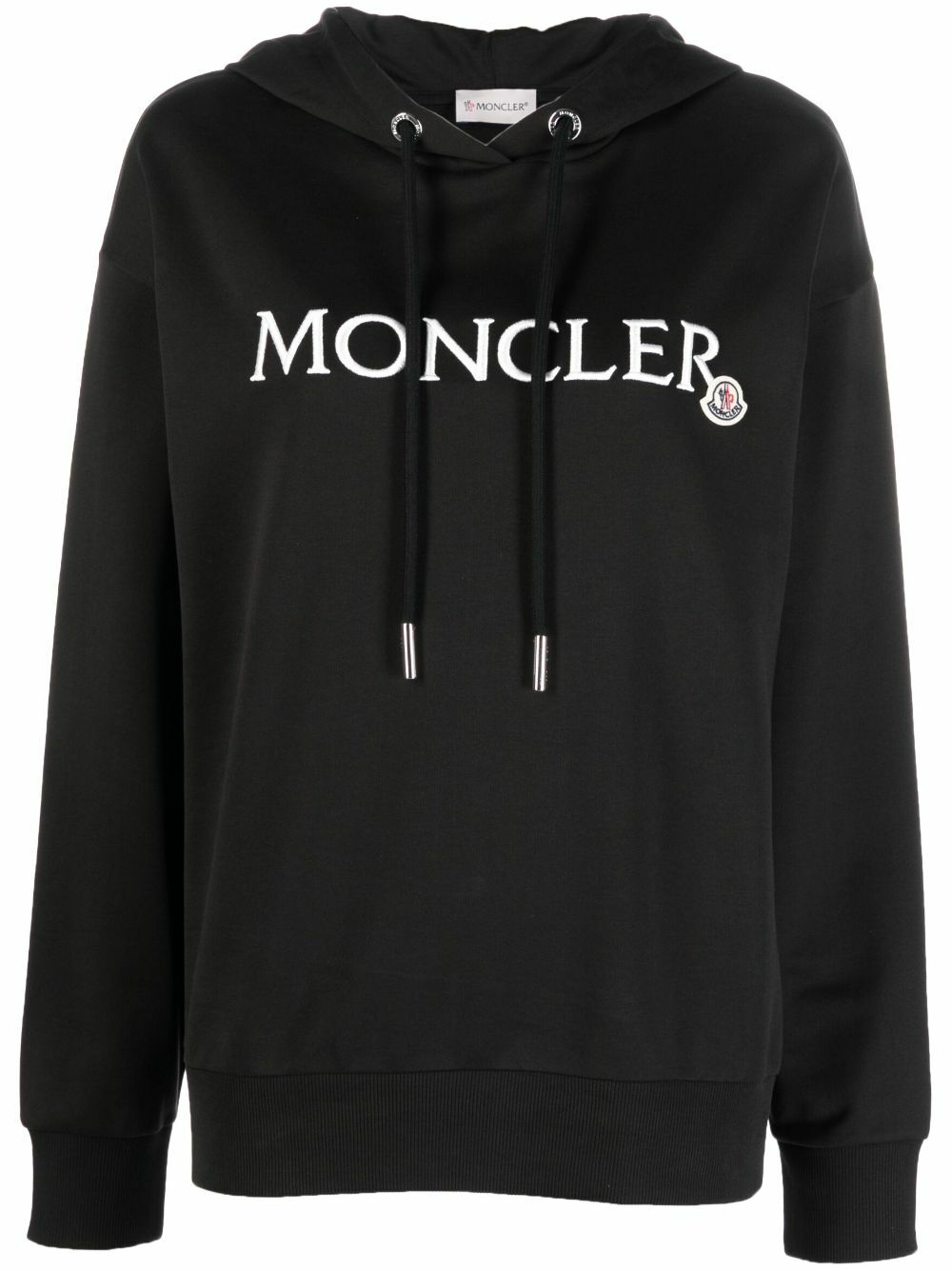 MONCLER - Logo Cotton Hoodie Moncler