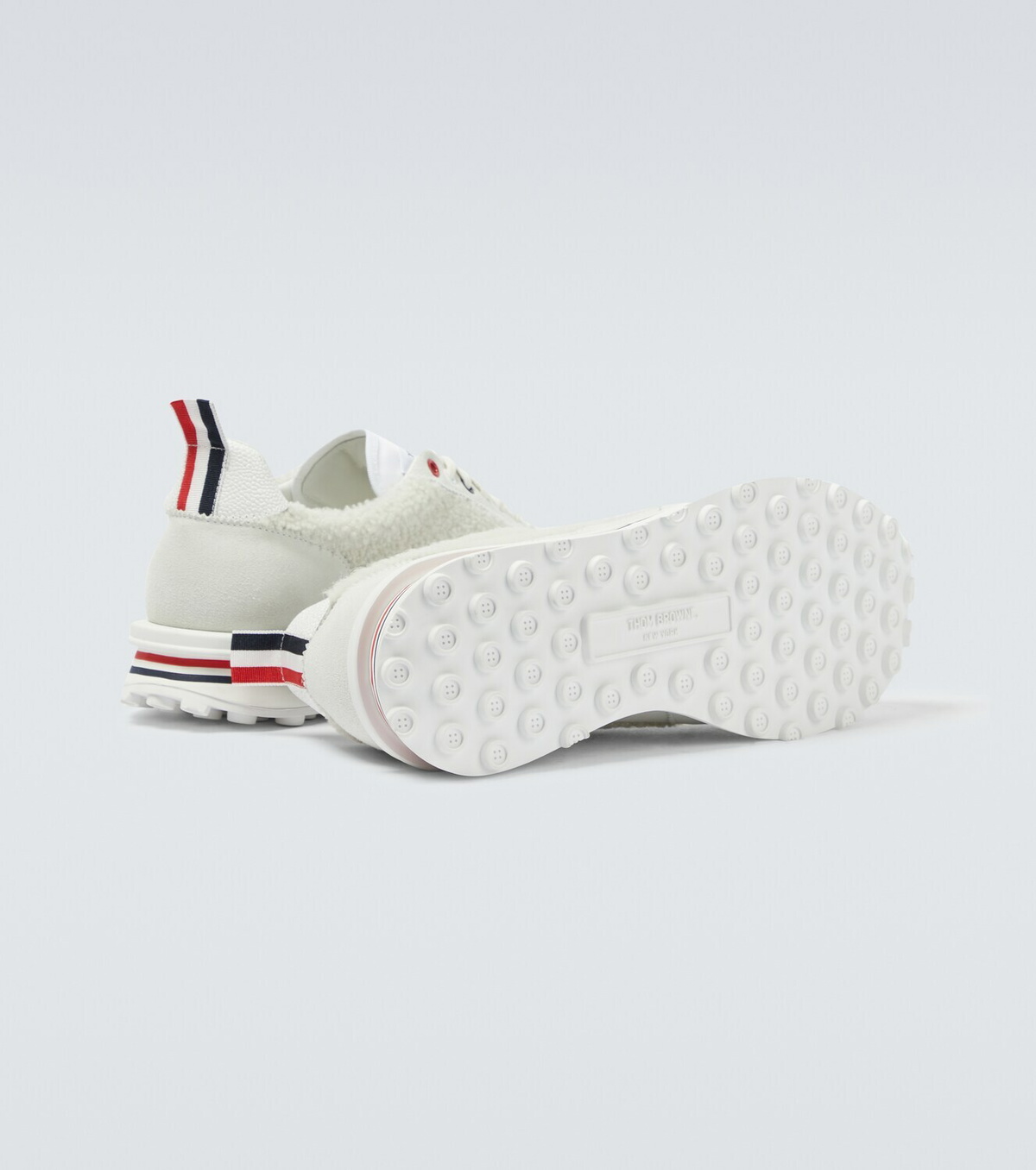 Thom Browne Tech Runner suede and shearling sneakers Thom Browne