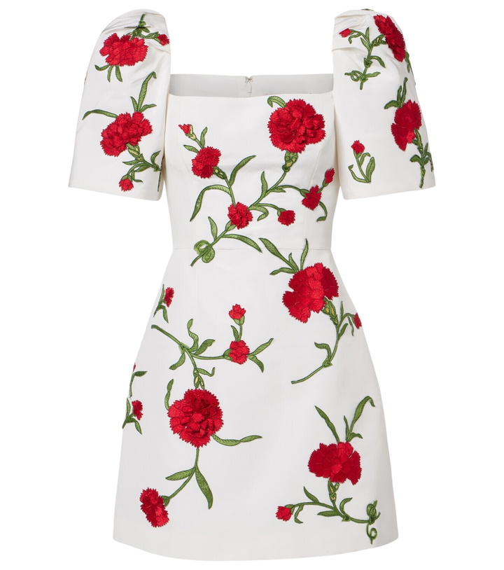 Photo: Carolina Herrera Floral silk minidress