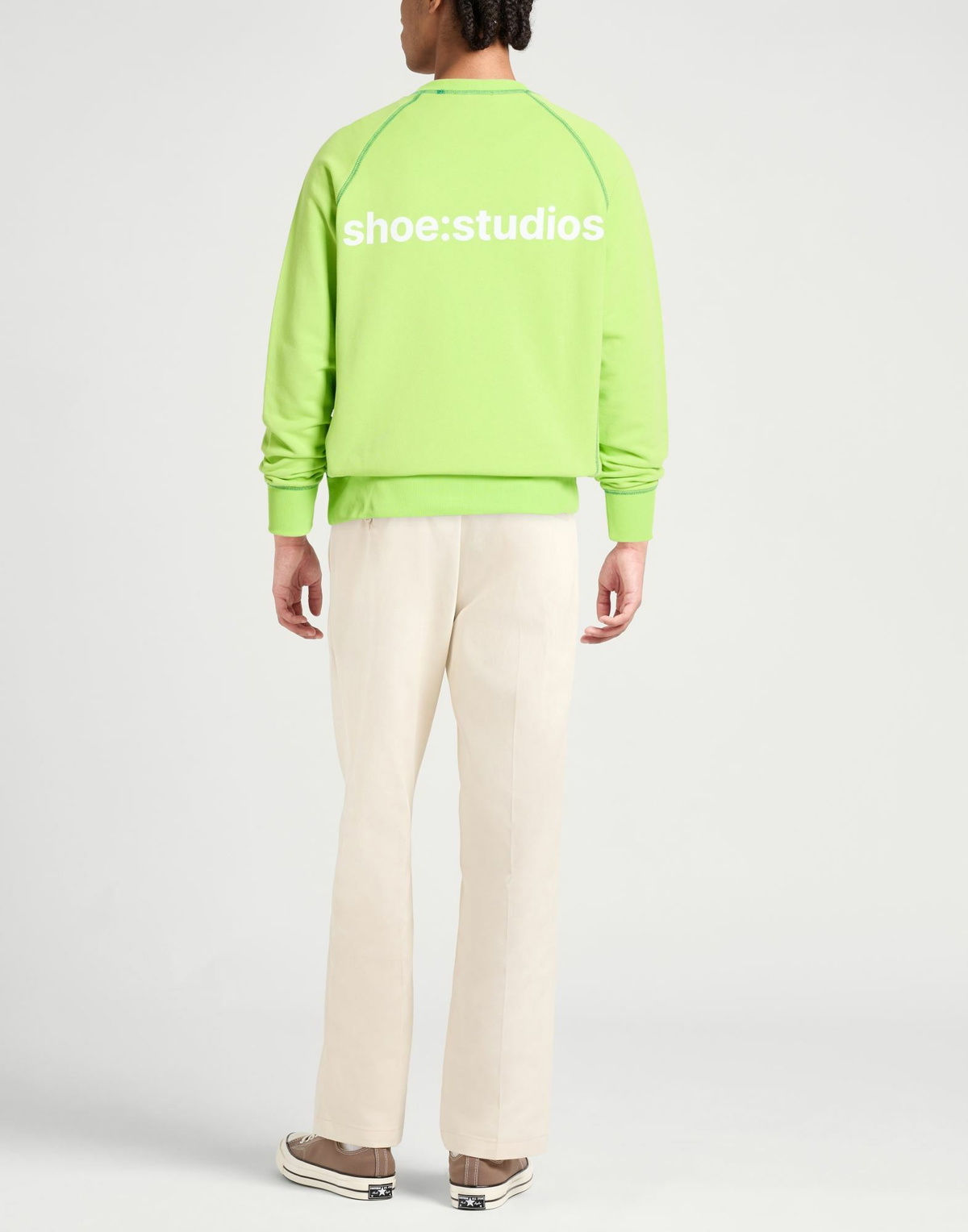 Shoe Mens Sweatshirt Lime in Green