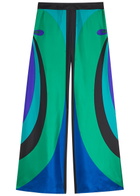 Pucci Maddalena Printed Silk-twill Trousers Multi Print