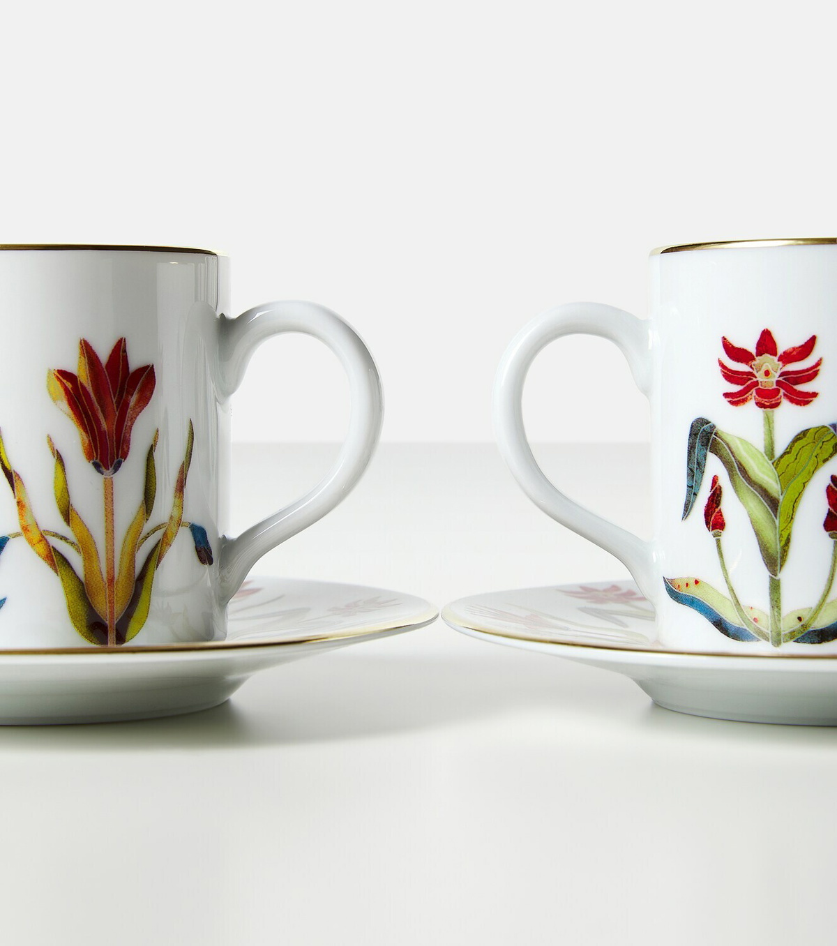 L'Objet Grand Tour set of 2 espresso cups and saucers