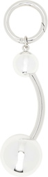 Justine Clenquet Silver Connie Piercing Keychain