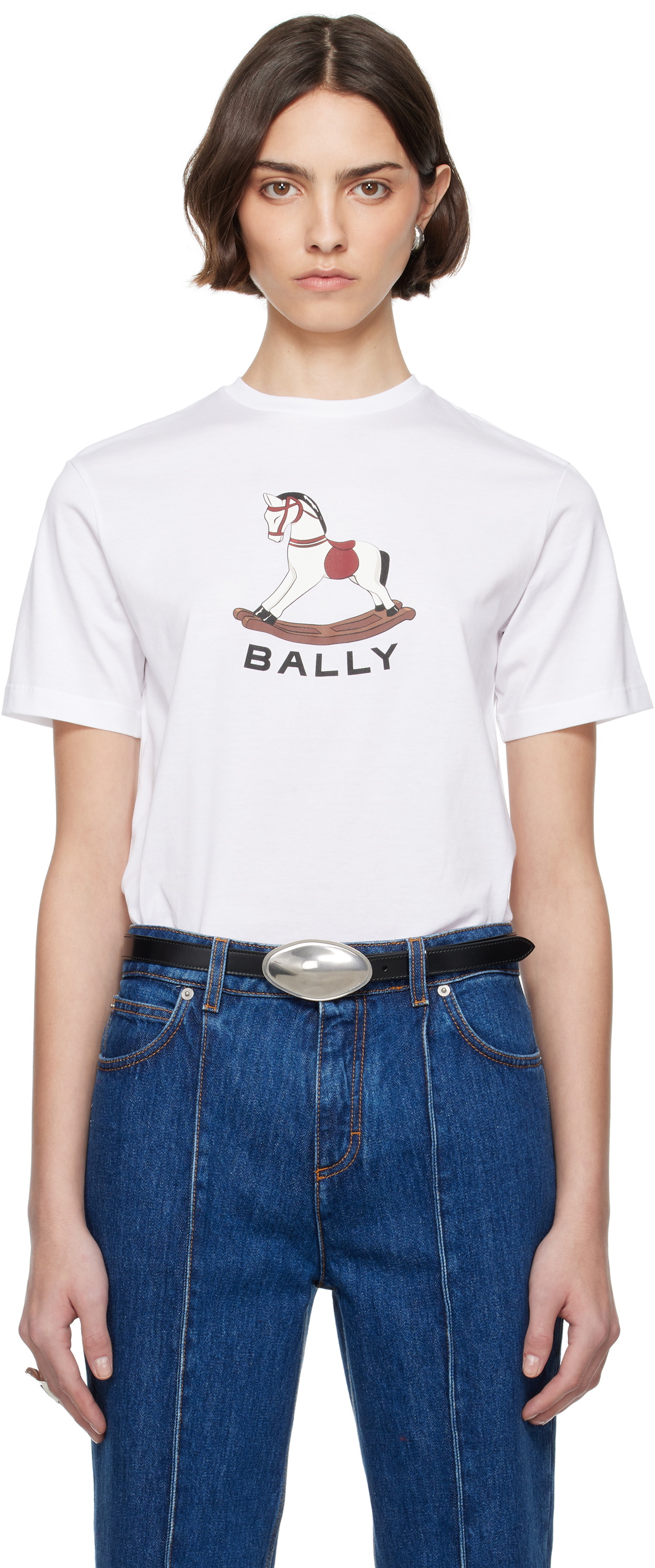 Tシャツ・カットソー BALLY Embroidered stretch wool blend shirt Bally Embroidered Stretch Wool Blend Shirt Bally