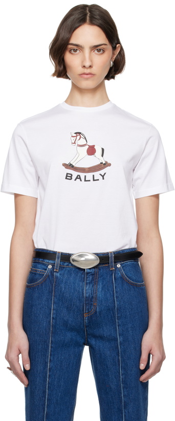 Photo: Bally White Beni Bischof Rocking Horse T-shirt