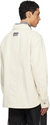 NULLUS Beige Overall Selvedge Denim Shirt