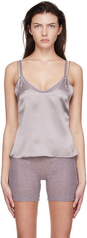 Photo: Araks SSENSE Exclusive Grey Silk Camisole