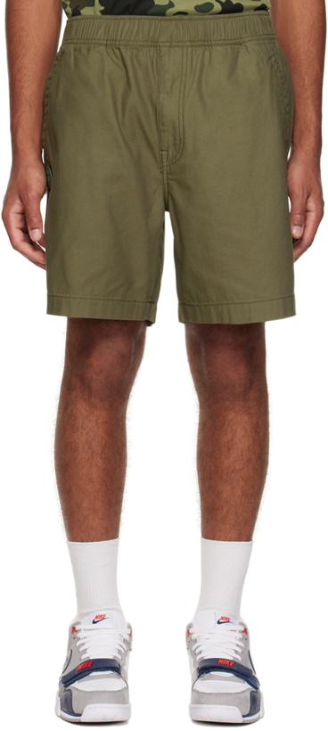 Photo: AAPE by A Bathing Ape Khaki Drawstring Shorts