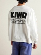 Y,IWO - Strong Logo-Print Cotton-Jersey T-Shirt - White