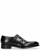 SANTONI Buckled Leather Shoes