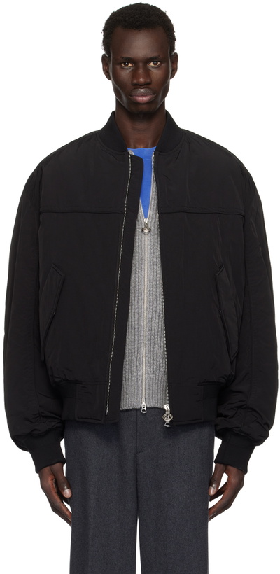 Photo: Solid Homme Black Biker Bomber Jacket