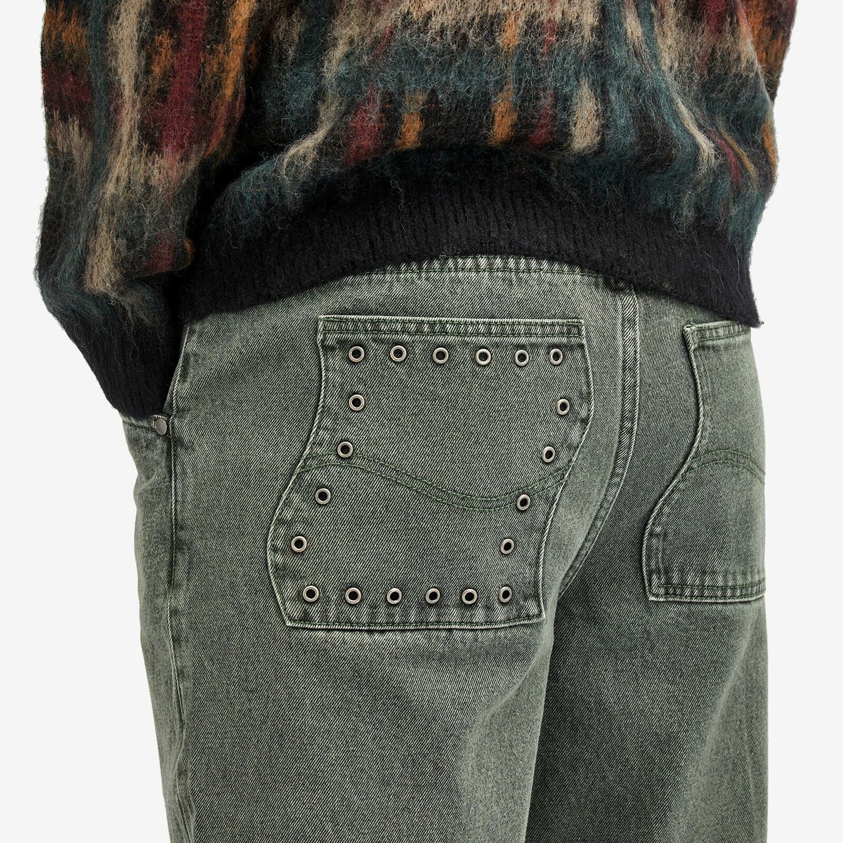 Dime Men's Classic Relaxed Denim Pants in Faded Green Dime Dime Men's Classic Relaxed Denim Pants in Faded Green Dime