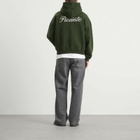 Picante Men's Tailor Chain-Stitch Hoodie in Kombu Green