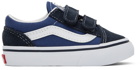 Vans Baby Navy & Blue Old Skool V Sneakers