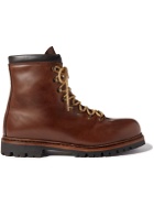 George Cleverley - Mountain Shearling-Lined Leather Boots - Brown