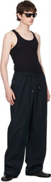 WILLY CHAVARRIA Black Ruff Rider Track Pants