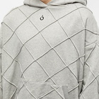 Noma t.d. Men's Diamond Stitch Hoody in Grey