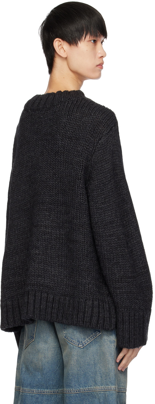 GUESS USA Black V-Neck Sweater
