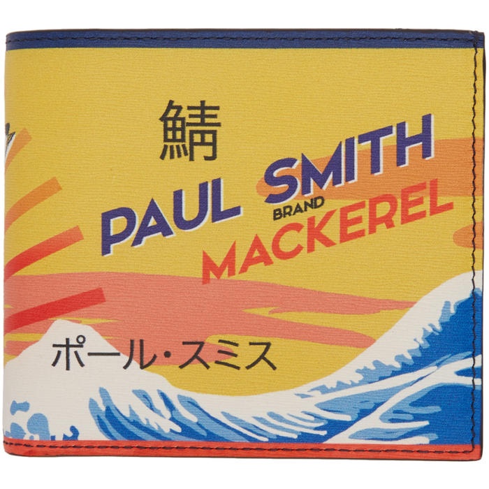 Photo: Paul Smith Multicolor Mackerel Can Bifold Wallet 