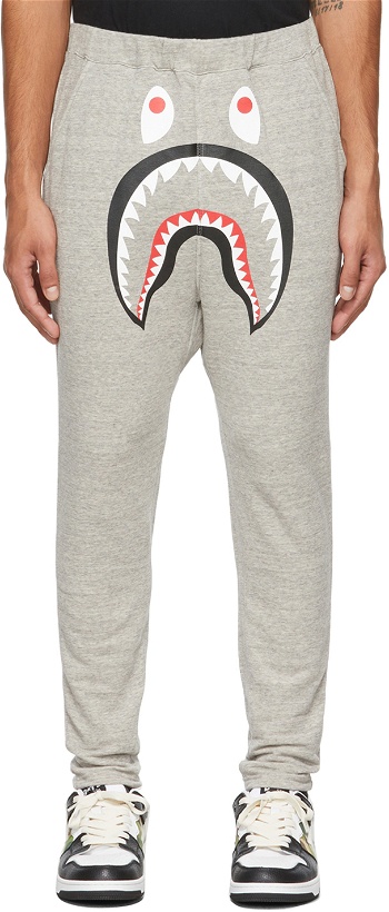 Photo: BAPE Grey Shark Lounge Pants