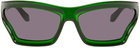 LOEWE Green Arch Mask Sunglasses