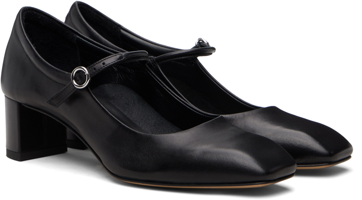 Aeyde Black Lina Heels