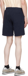 Sporty & Rich Navy 'Sports' Gym Shorts