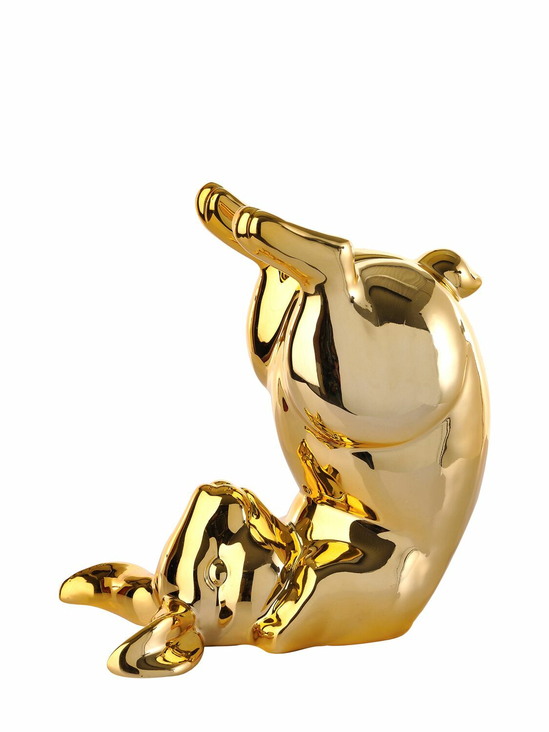 POLSPOTTEN Gold Bunny Bum Porcelain Piggybank