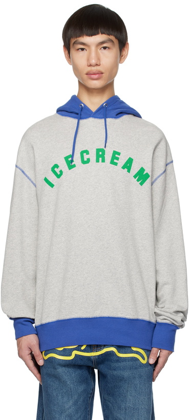 Photo: ICECREAM Gray Contrast Hoodie