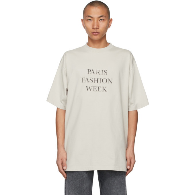 mål chef Til sandheden Balenciaga Grey Paris Fashion Week T-Shirt Balenciaga
