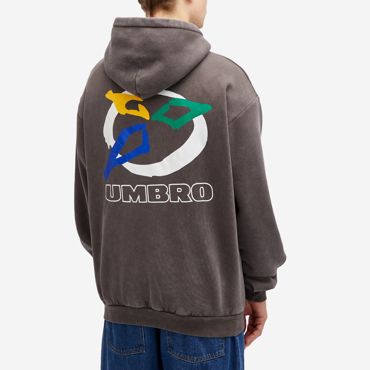 Butter Goods Men s x Umbro Ball Hoodie in Washed Black Butter Goods