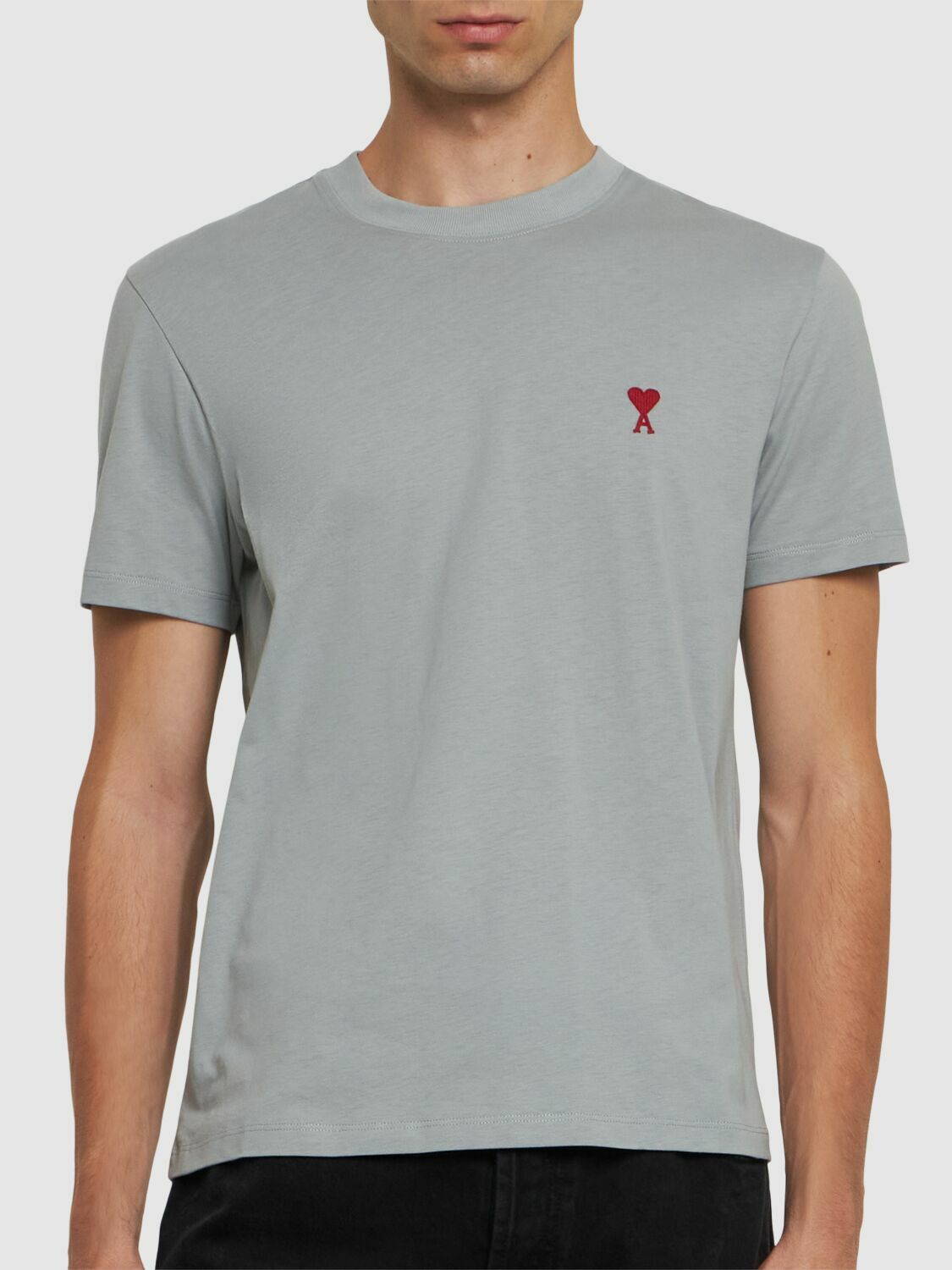AMI PARIS Adc Cotton Jersey Logo T-shirt AMI