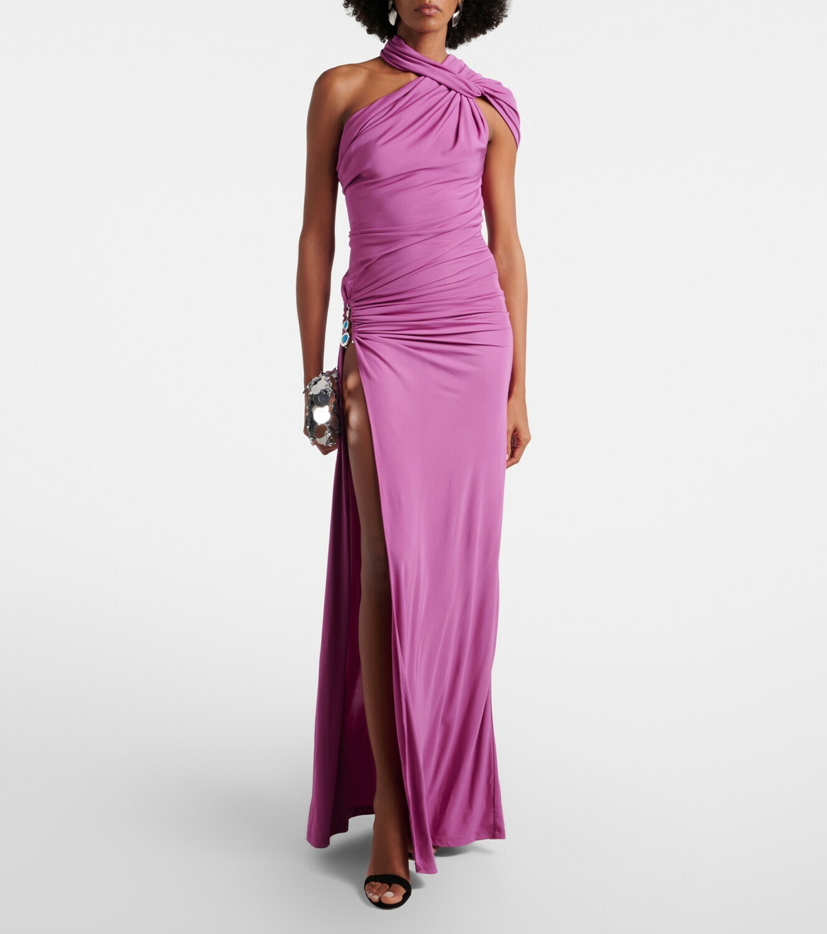 Christopher Esber Embellished halterneck jersey gown