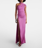Christopher Esber Embellished halterneck jersey gown