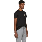 Moncler Black Embroidered Logo T-Shirt