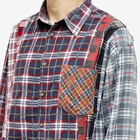 Needles Men's 7 Cuts Wide Flannel Shirt in Assorted