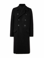 Rick Owens - Double-Breasted Virgin Wool Coat - Black