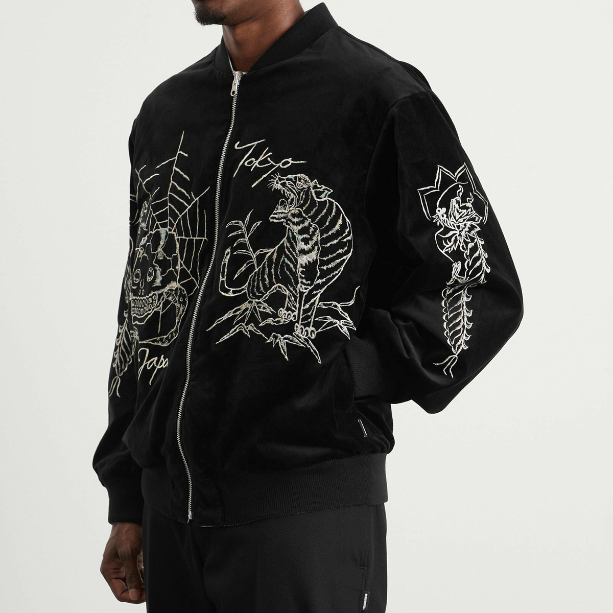 Neighborhood Men's Souvenir Jacket in Black Neighborhood