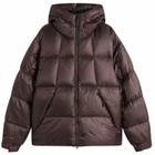 Goldwin Men's PERTEX QUANTUM Down Parka Jacket in Deep Brown