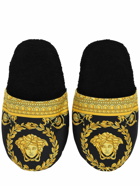 VERSACE - Barocco & Robe Cotton Slippers