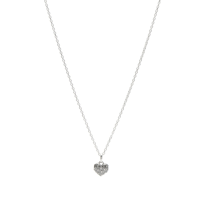 Photo: TwoJeys All-Over Heart Necklace in Silver 