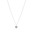 TwoJeys All-Over Heart Necklace in Silver 
