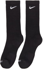 Nike Six-Pack Black Everyday Plus Socks