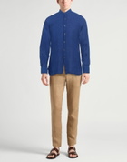 120% Lino Mens Shirt in Navy