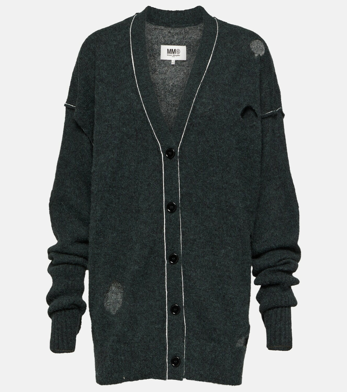 MM6 Maison Margiela Oversized alpaca-blend cardigan