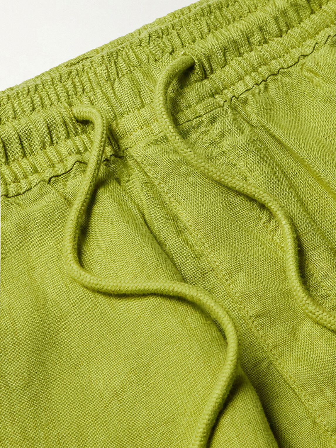 Vilebrequin - Straight-Leg Linen Drawstring Cargo Shorts - Green
