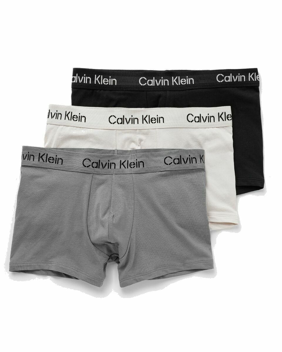 Photo: Calvin Klein Underwear Stencil Logo Cotton Stretch Trunk 3 Pack Multi - Mens - Boxers & Briefs