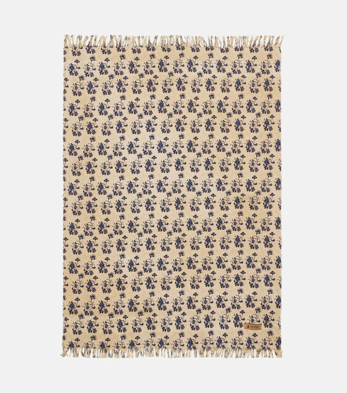 The House of Lyria Sharpei floral cotton and linen throw